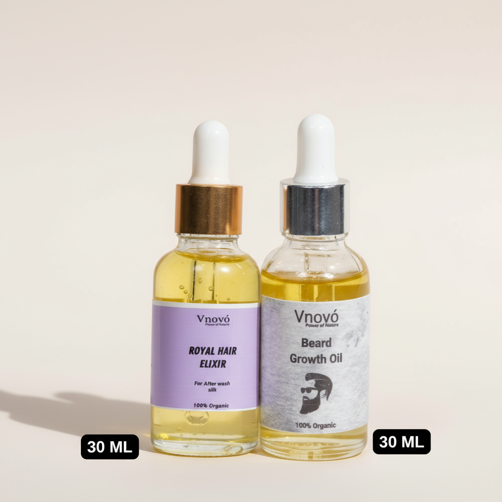 Grooming Duo (Hair Elixir + Beard Growth Oil)