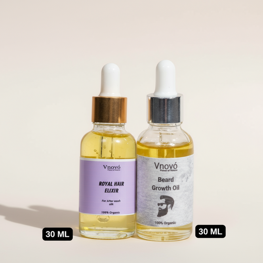 Grooming Duo (Hair Elixir + Beard Growth Oil)